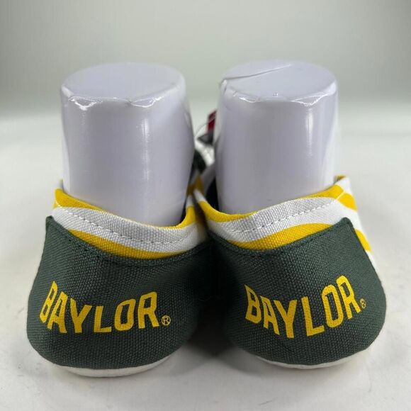 Baylor Bears Womens Stripe Canvas Shoe Size L Slippers - Picture 6 of 10
